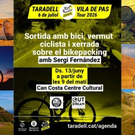 cartel charla bikepacking Taradell Tour de Francia 2026