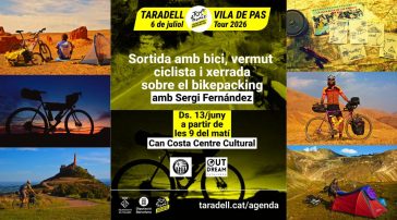cartel charla bikepacking Taradell Tour de Francia 2026